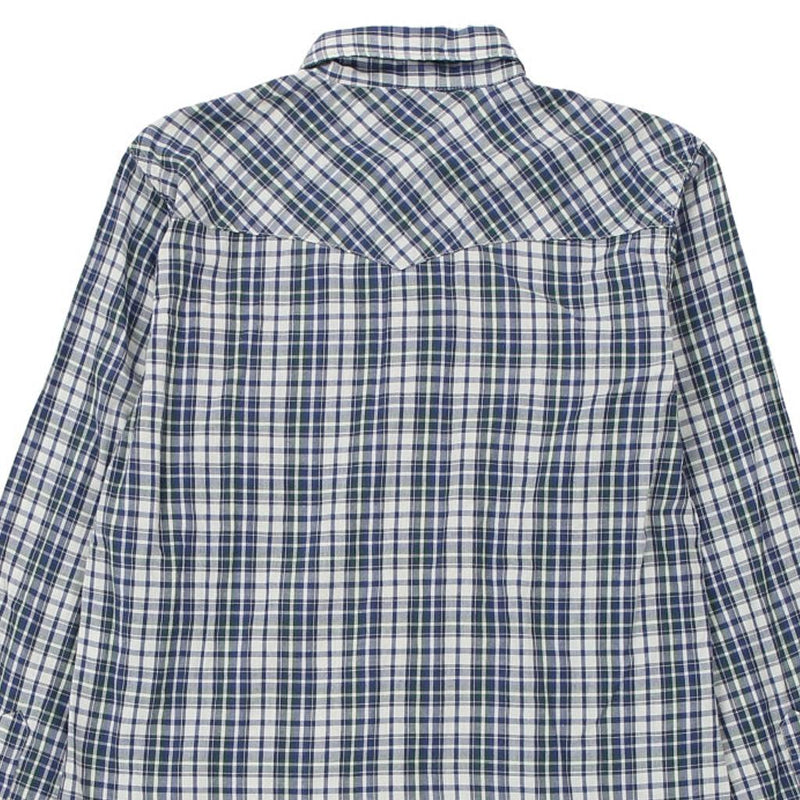 Age 12 Wrangler Checked Flannel Shirt - XL Green Cotton