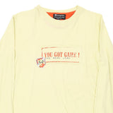 Age 11-12 Champion Sweatshirt - Large Yellow Cotton Blend