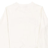 Age 12 Converse Spellout Sweatshirt - Medium White Cotton Blend
