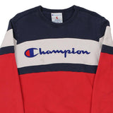 Age 16 Champion Spellout Sweatshirt - Small Block Colour Cotton Blend