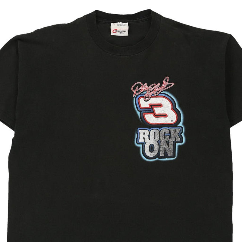 Vintage black Dale Earnhardt 3 Competitors View T-Shirt - mens x-large