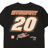 Vintage black Stewart 20 Chase Authentics T-Shirt - mens x-large