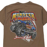 Vintage brown Monster Truck Gildan T-Shirt - mens large