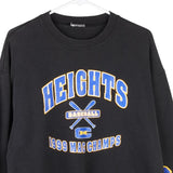 Vintage black Heights Baseball Unbranded Sweatshirt - mens medium