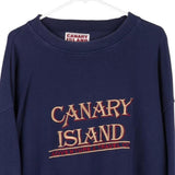 Vintage navy Canary Island Sweatshirt - mens large