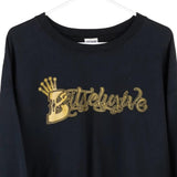 Vintage black Bitsclusive Gildan Sweatshirt - mens x-large