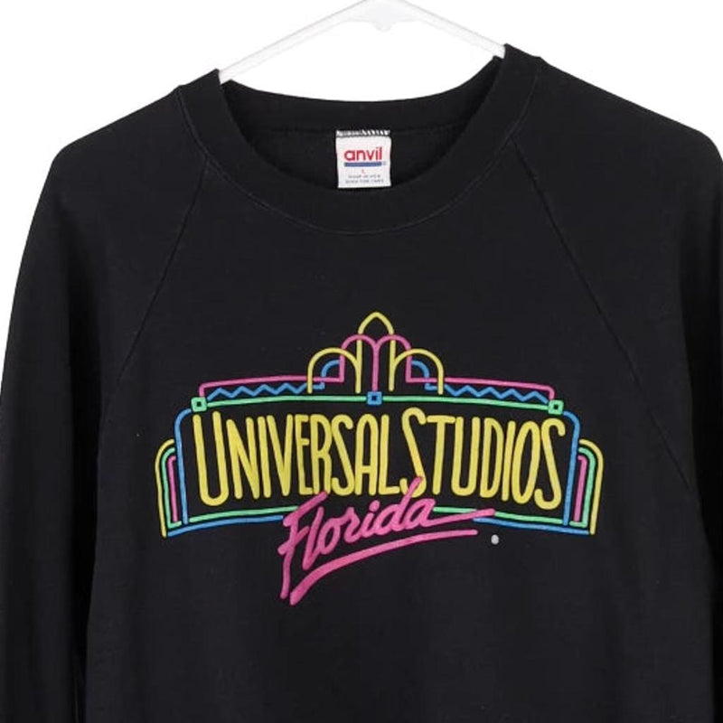 Vintage black Universal Studios Florida Anvil Sweatshirt - womens large