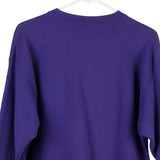 Santee Sweatshirt - Large Purple Cotton Blend