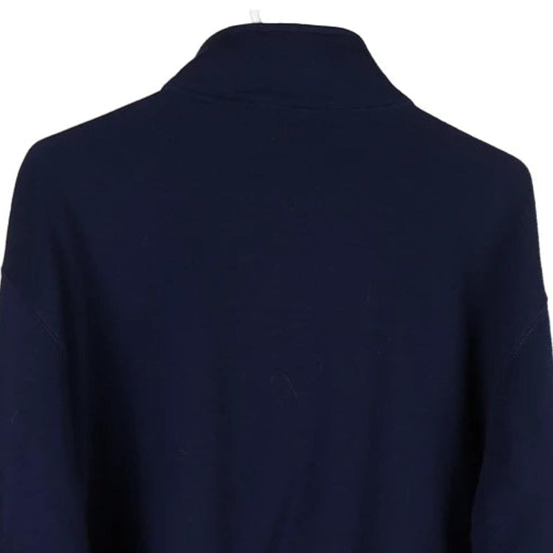 HZE Jerzees 1/4 Zip - Large Navy Cotton Blend