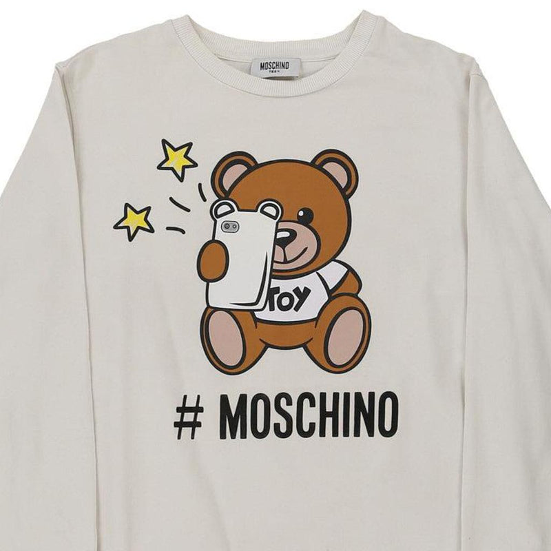 Vintage white 14 Years Moschino Sweatshirt - girls medium