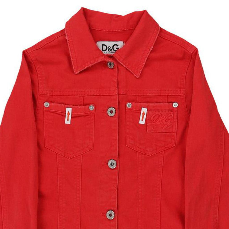 Vintage red 12 Years Dolce & Gabbana Denim Jacket - girls medium