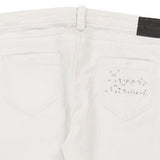 New Cameron Emporio Armani Jeans - 32W UK 10 White Cotton