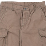 Unbranded Cargo Shorts - 34W 9L Brown Cotton Blend