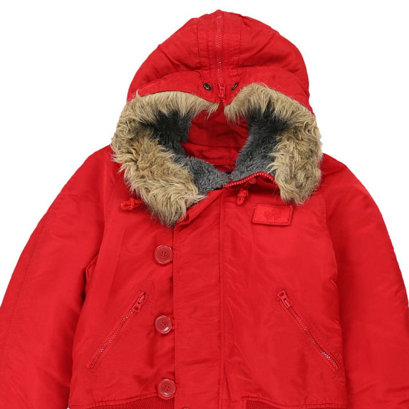 Vintage red Alpha Industries Coat - womens small