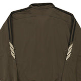 Vintage khaki Adidas Track Jacket - mens medium