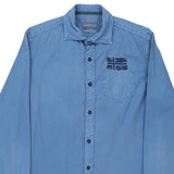 Napapijri Shirt - Small Blue Cotton