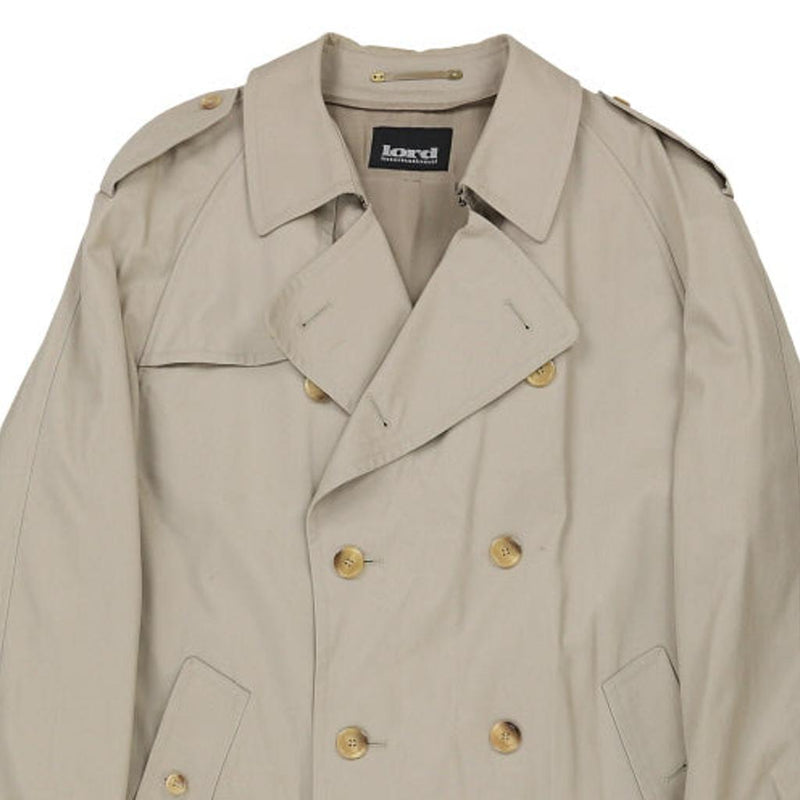 Vintage beige Lord International Trench Coat - mens xxx-large