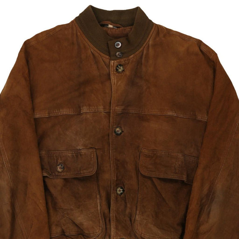 Vintage brown Unbranded Suede Jacket - mens large