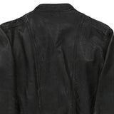 Vintage black Scout Leather Jacket - womens x-small
