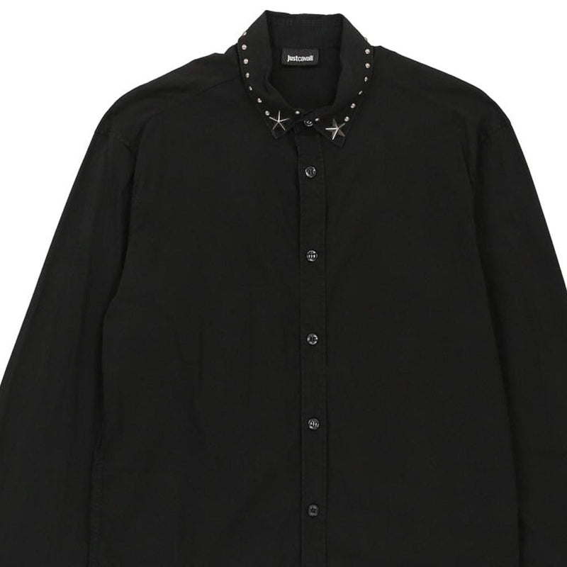 Vintage black Cavalli Shirt - mens medium