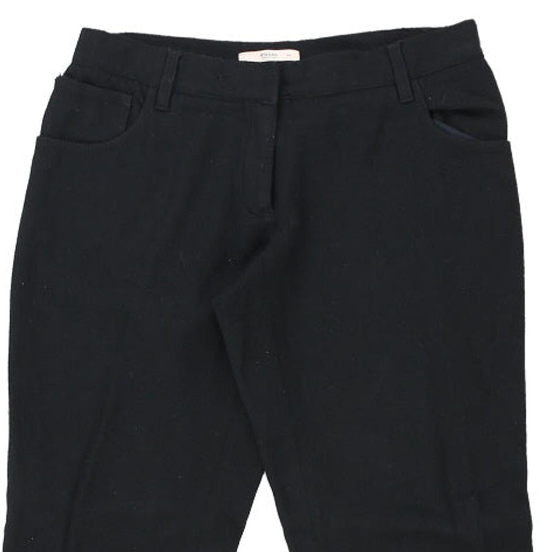 Prada Trousers - 31W UK 10 Black Wool Blend