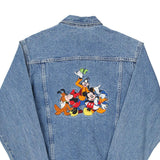 Disney Embroidered Denim Jacket - Medium Blue Cotton