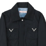 R.E.D Valentino Jacket - Medium Navy Polyester Blend
