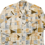 Vintage beige Lorenziuomo Patterned Shirt - mens large