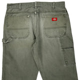 Dickies Carpenter Shorts - 34W 12L Grey Cotton