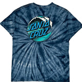 Santa Cruz Tie-Dye T-Shirt - Large Blue Cotton