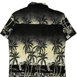 Fight The Wolf Graphic Hawaiian Shirt - Large Black Polyester