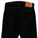 501 Levis Denim Shorts - 31W 10L Black Cotton