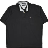 Tommy Hilfiger Polo Shirt - XL Black Cotton