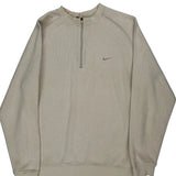 Nike Golf 1/4 Zip - XL Beige Cotton