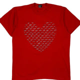 Made In USA Single Stitch Fruit Of The Loom Graphic T-Shirt - Large Red Cotton Blend