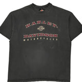 Barnett El Paso Texas Harley Davidson Graphic T-Shirt - 2XL Black Cotton