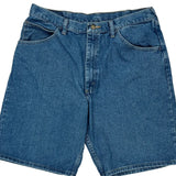 Wrangler Denim Shorts - 34W 10L Blue Cotton