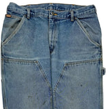 Unbranded Double Knee Carpenter Jeans - 34W 32L Blue Cotton