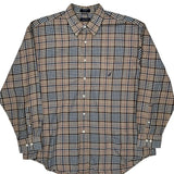 Nautica Checked Shirt - XL Red Cotton