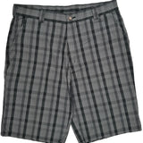 Dickies Checked Cargo Shorts - 36W 12L Gray Cotton Blend