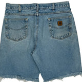 Carhartt Denim Shorts - 36W 9L Light Wash Denim