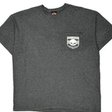 Riverside Harley Davidson Graphic T-Shirt - 2XL Gray Cotton Blend