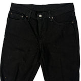 Levis Denim Shorts - 32W 10L Black Denim