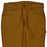 Dickies Carpenter Trousers - 34W 30L Brown Cotton
