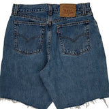 560 Levis Denim Shorts - 30W UK 12 Blue Cotton