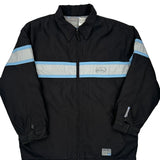 Quiksilver Striped Jacket - XL Black Polyester