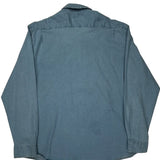 Wrangler Denim Shirt - Large Blue Cotton