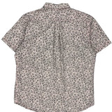 Levis Floral Short Sleeve Shirt - Large Black Cotton