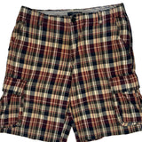 Tommy Hilfiger Checked Cargo Shorts - 36W 10L Multicoloured Cotton