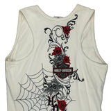 Motorcycles Harley Davidson Graphic Vest - 2XL White Cotton